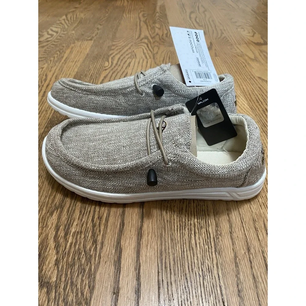 BALTIMORE RAVENS Gray NFL Boat Shoes Loafers Light Men's Size 7-8